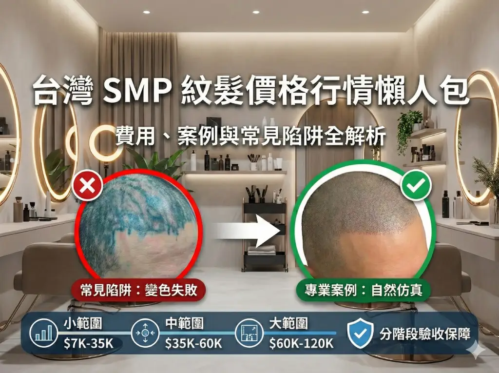 台灣 SMP 紋髮價格行情懶人包｜費用、案例與常見陷阱全解析